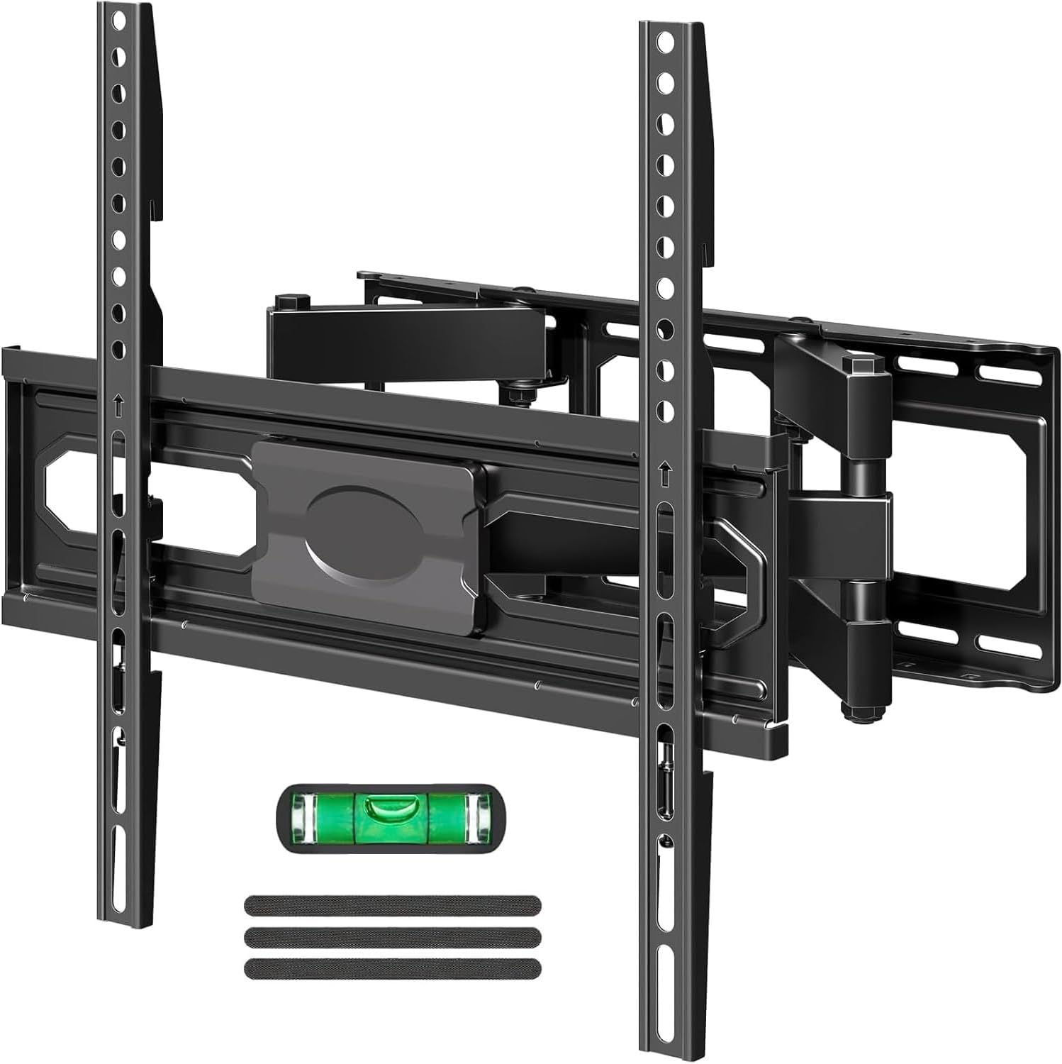 MOUNTUP Full Motion TV Wall Mount for 32–65” Flat & Curved LED/LCD TVs – Tilt, Swivel, Extend, Dual Arms, Max VESA 400x400mm, 99 lbs
