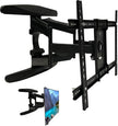Full Motion TV Wall Mount 40–85” | Heavy Duty Dual Arm Bracket, 150lbs Capacity, Tilt +5°/-15°, Swivel ±45°, Max VESA 600x400mm, 1-Year Warranty