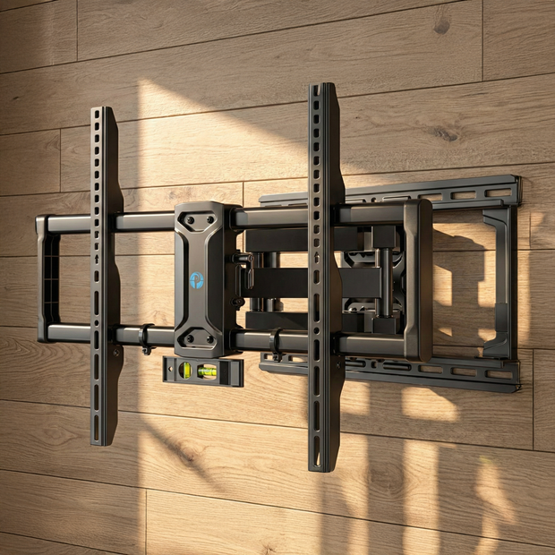 Pipishell Full Motion TV Mount 42–85” – Double Arm, Tilt & Swivel, Max 132 lbs, VESA 600x400mm